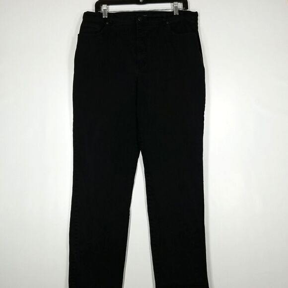 Sonoma Jeans Women's Size 16 Average Life and Style Black Denim Straight Leg - Picture 1 of 9